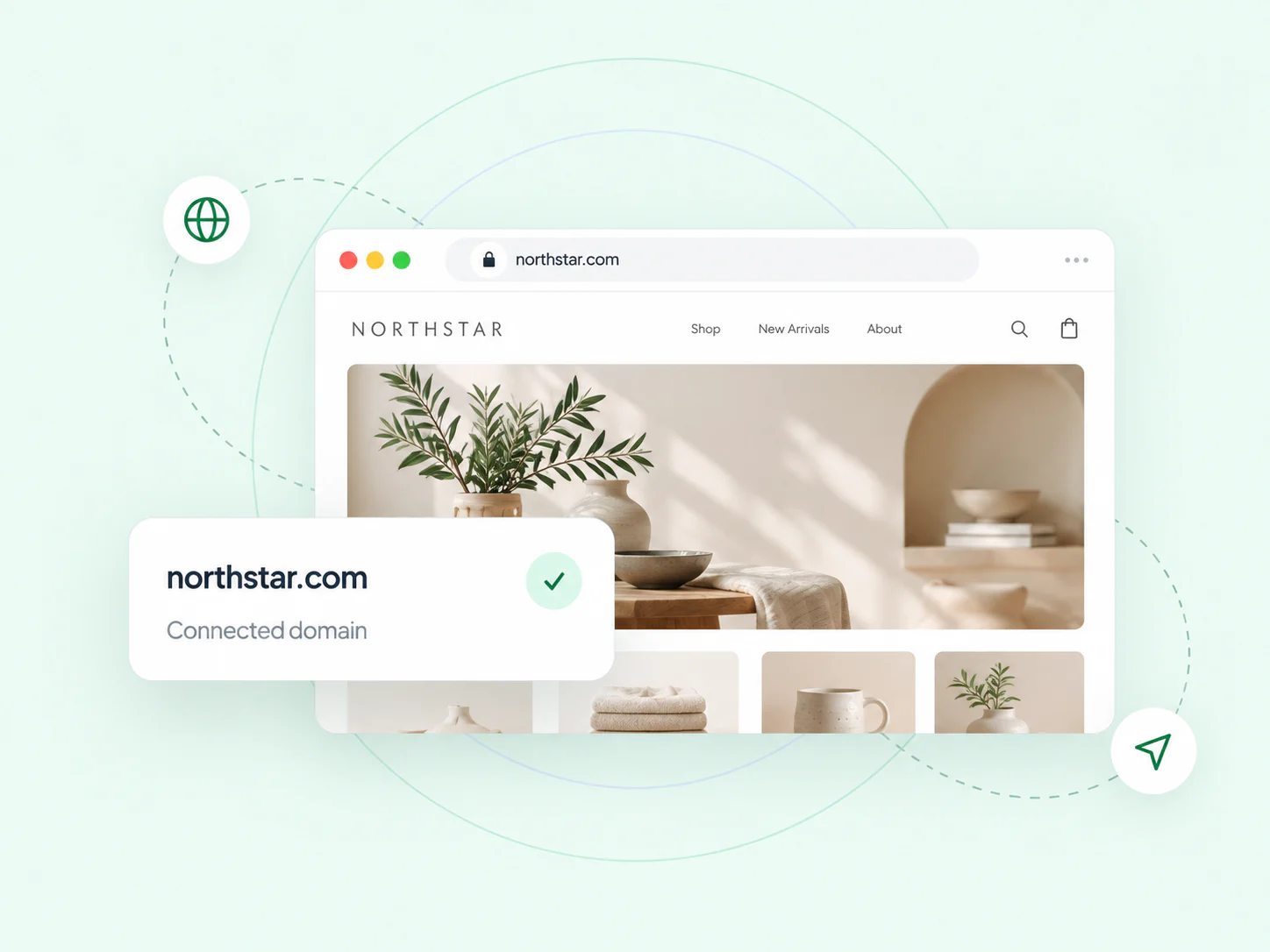 Hosting and connected domain on Bizlif